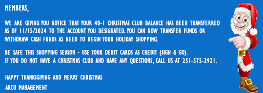 christmas club notice